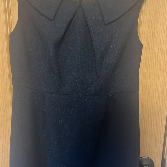 Merona size 6 sleeveless blue wool like material with Peter Pan collar - Picture 4 of 5